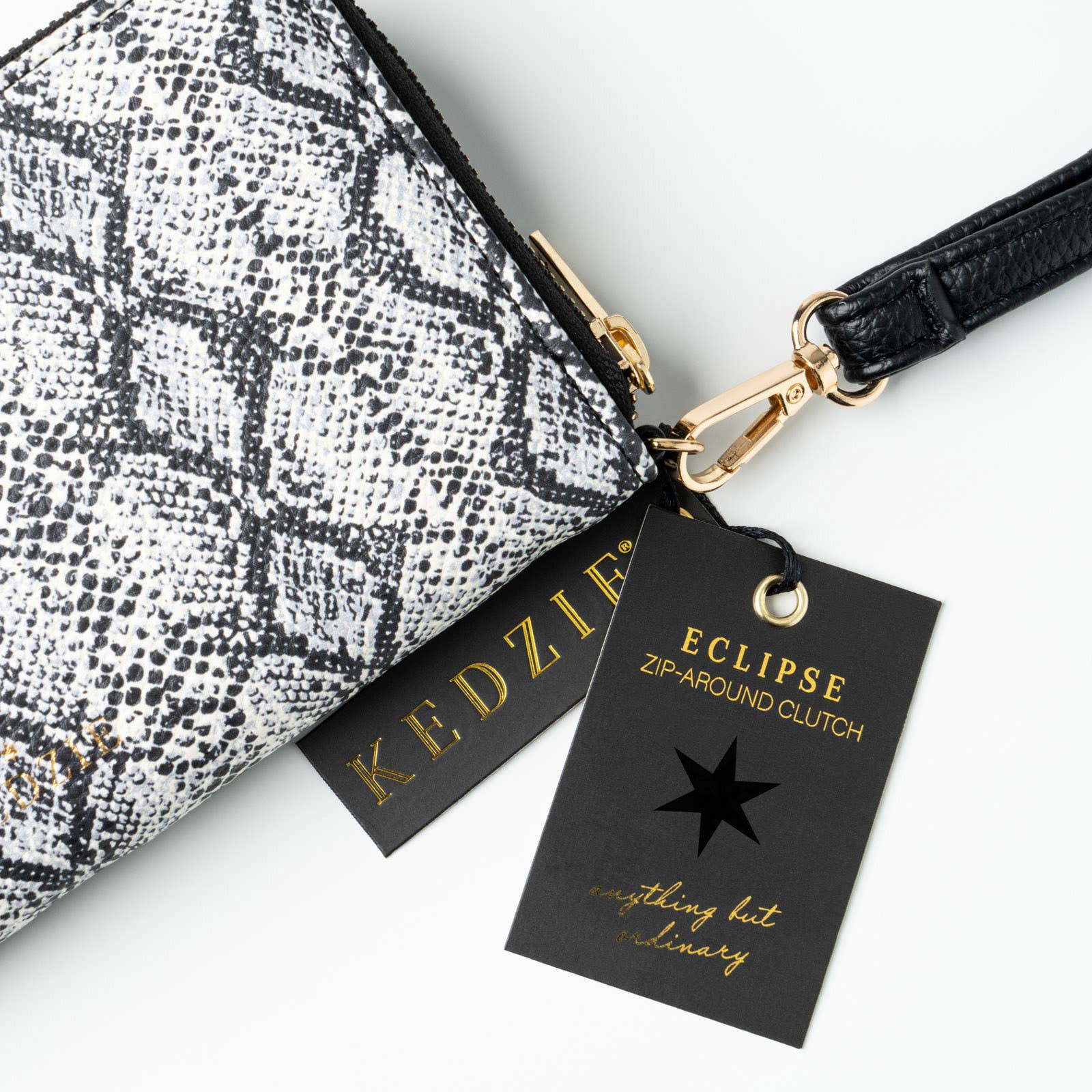 Kedzie Patterned Eclipse Zip - Around Clutch Collection - Roaming Gypsy Boutique