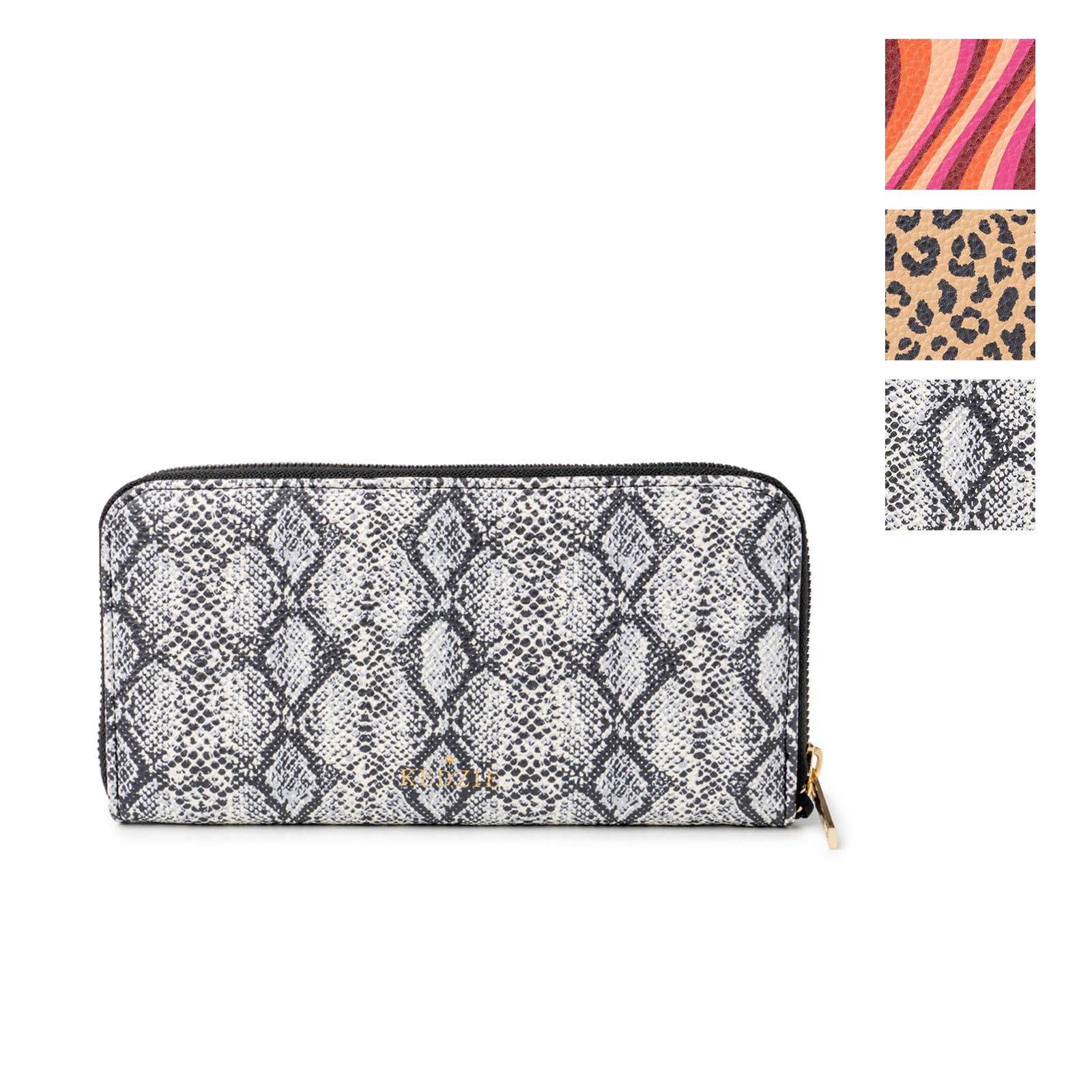 Kedzie Patterned Eclipse Zip - Around Clutch Collection - Roaming Gypsy Boutique