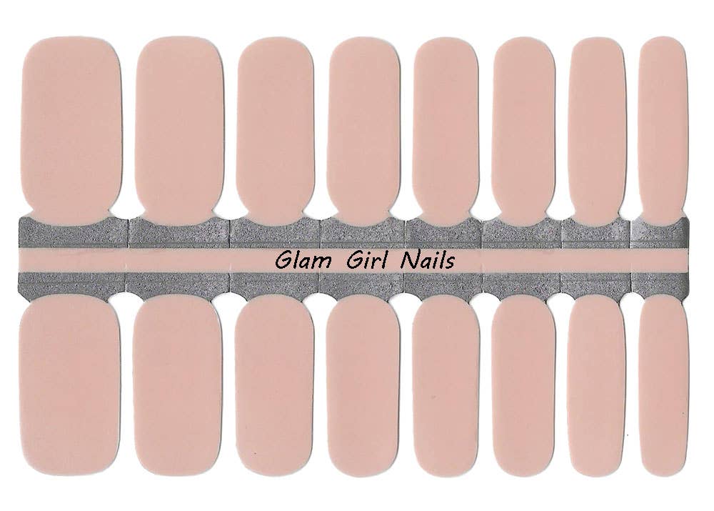 Light Pink Solid Color Nail Wraps - Roaming Gypsy Boutique