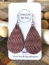 Medium Teardrop: Mauve Braided - Roaming Gypsy Boutique