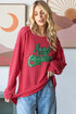 Merry Christmas Sparkle Top - Roaming Gypsy Boutique