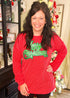 Merry Christmas Sparkle Top - Roaming Gypsy Boutique