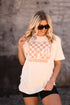 Motherhood Checkered Tee - Roaming Gypsy Boutique