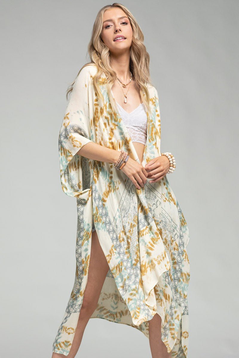 Motif Vibes Kimono - Roaming Gypsy Boutique