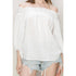 Mountain Bluff Shoulder Top - Roaming Gypsy Boutique