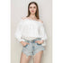 Mountain Bluff Shoulder Top - Roaming Gypsy Boutique