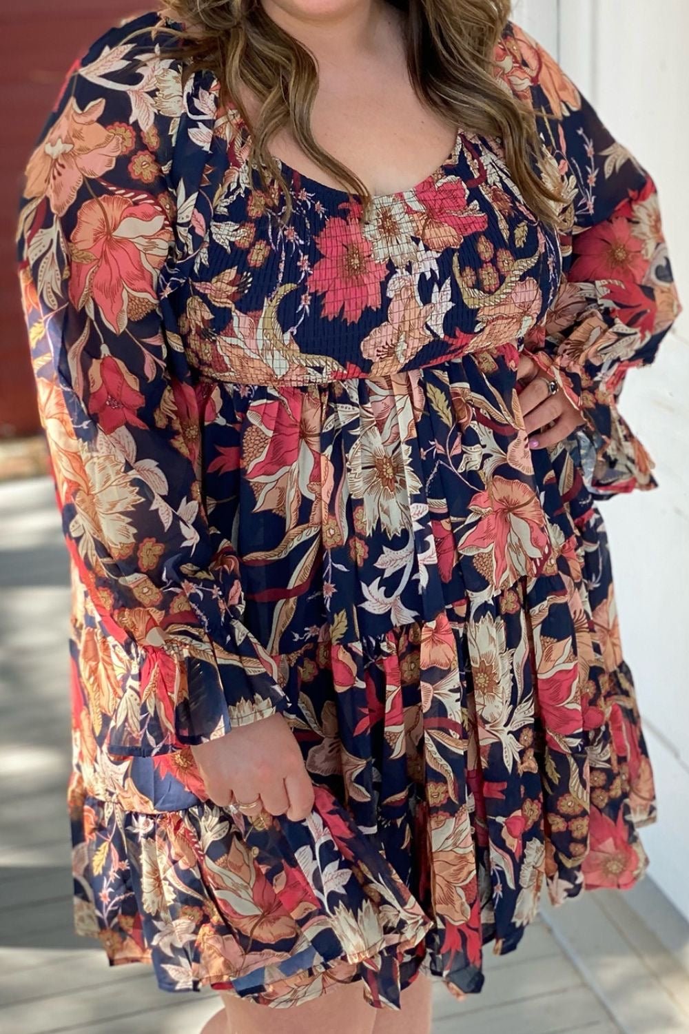 Navy Night Botanicals Dress - Roaming Gypsy Boutique