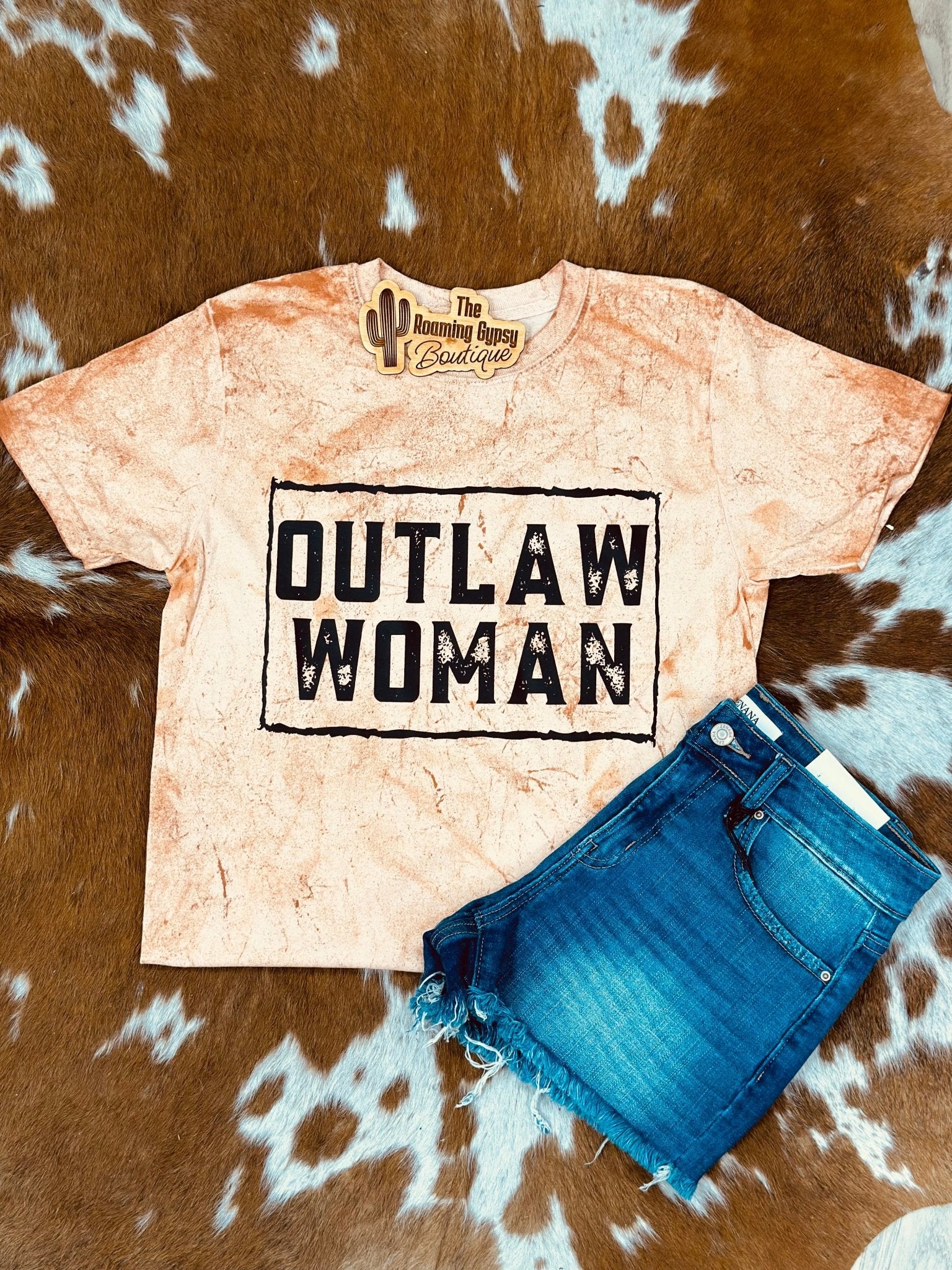 Outlaw Woman Tee - Roaming Gypsy Boutique