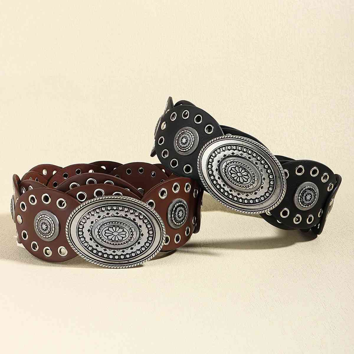 Oval PU Belt - Roaming Gypsy Boutique