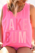 Pink Lake Bum Tank - Roaming Gypsy Boutique