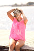 Pink Lake Bum Tank - Roaming Gypsy Boutique