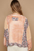 POL Floral Patchwork Round Neck Knit Top - Roaming Gypsy Boutique