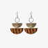 PU Semicircle Drop Earrings - Roaming Gypsy Boutique