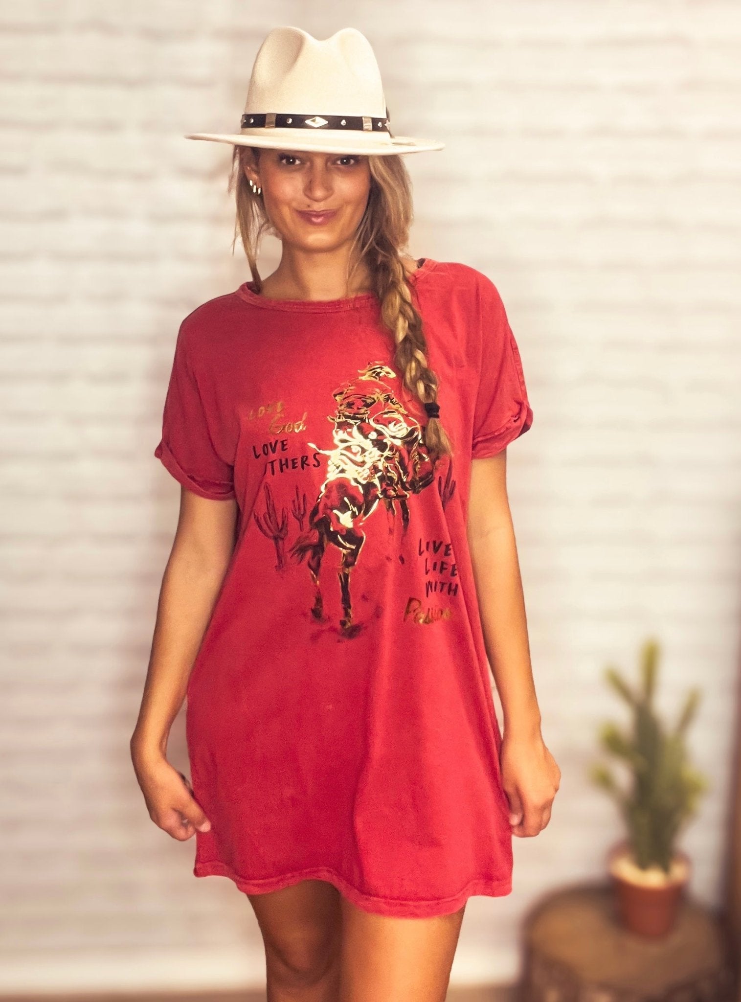 Red Rock Mineral Bronc Dress - Roaming Gypsy Boutique