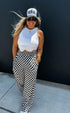 Retro Checker Pant - Roaming Gypsy Boutique