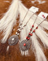 Ridgeland Circle Squash Cord Necklace & Earring Set - Roaming Gypsy Boutique