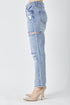 RISEN Distressed Slim Cropped Jeans - Roaming Gypsy Boutique