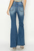 RISEN Full Size High Rise Front Seam Detailed Flare Jeans - Roaming Gypsy Boutique