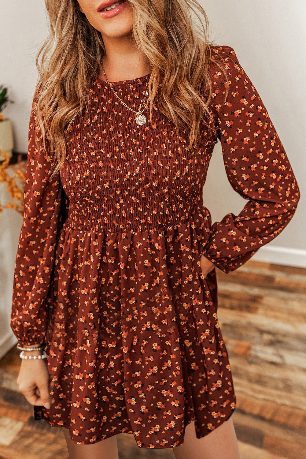 Rustic Roots Ditsy Floral Dress - Roaming Gypsy Boutique