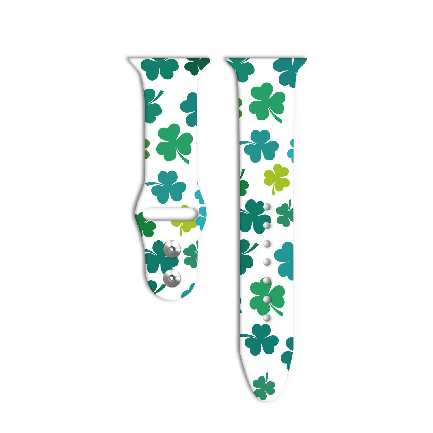 Shamrock St Patricks Day Irish Luck Silicone Watch Band - Roaming Gypsy Boutique