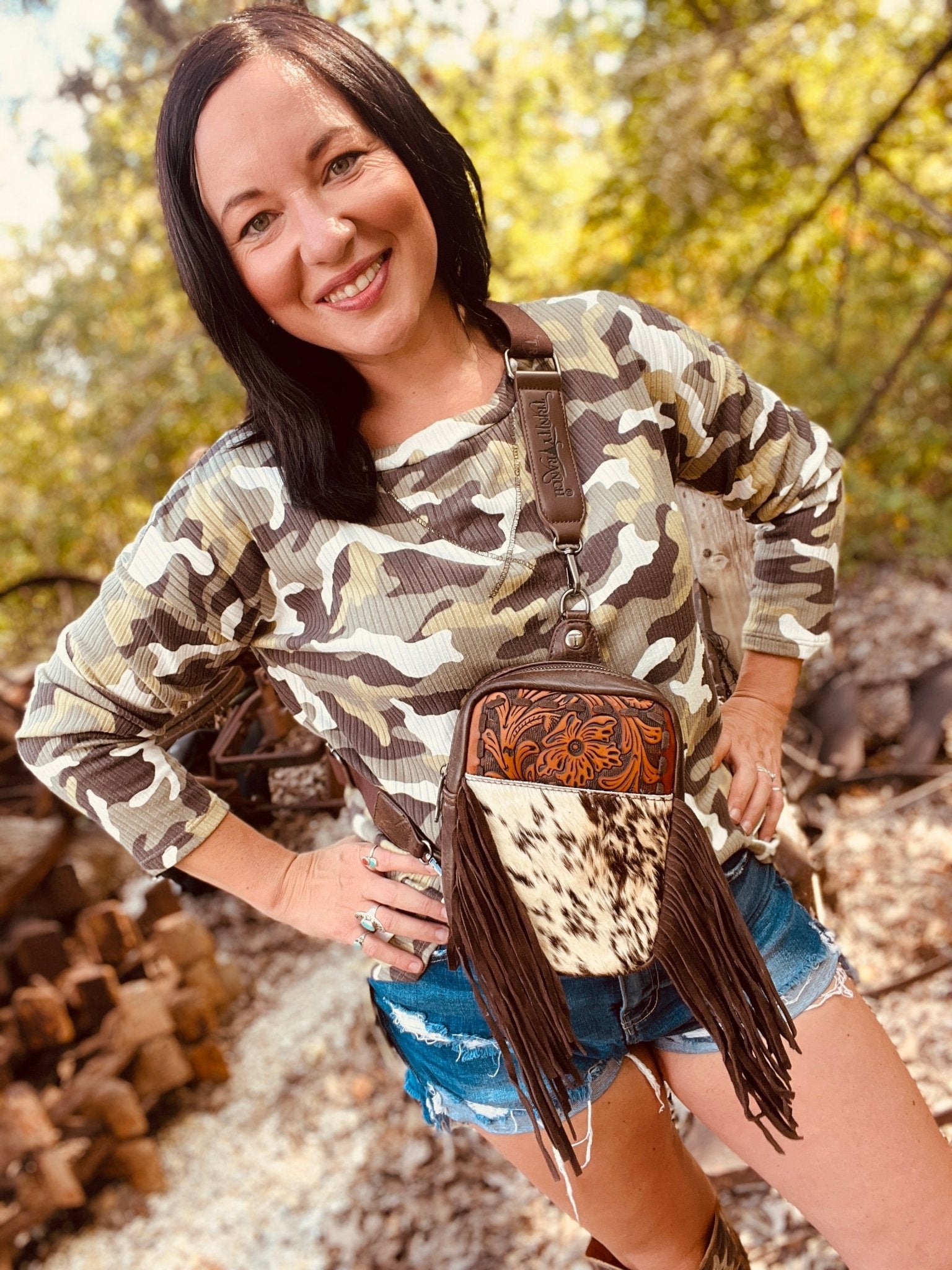 Slay N Camo Top - Roaming Gypsy Boutique