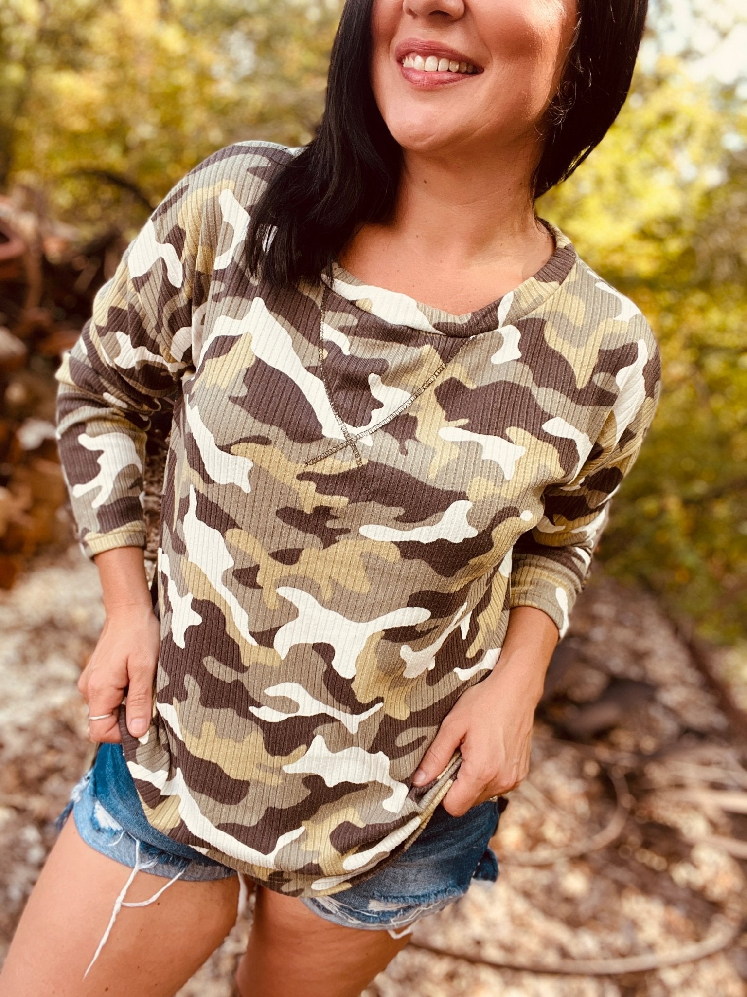 Slay N Camo Top - Roaming Gypsy Boutique