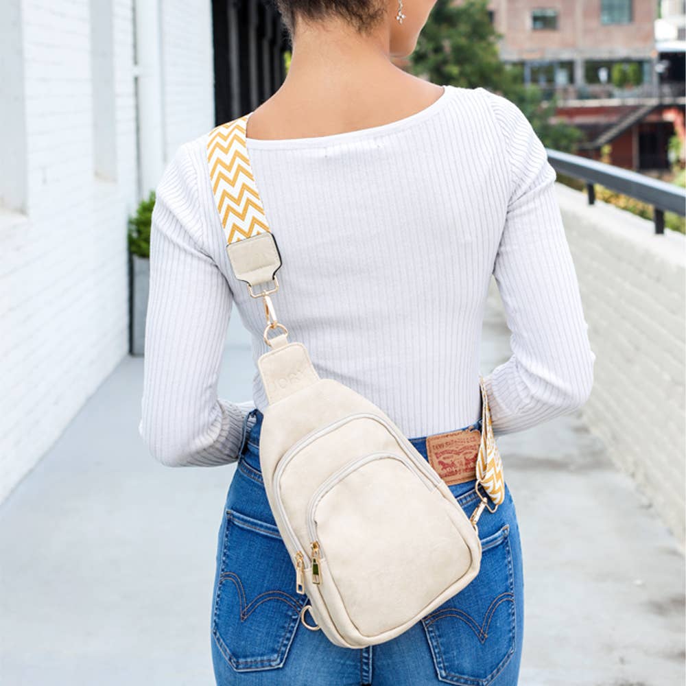 Spring Summer Sling Cross Body Bag | Rebeca Ivory - Roaming Gypsy Boutique