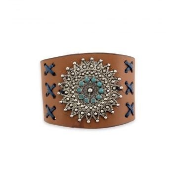 Starfield Leather Bracelet - Roaming Gypsy Boutique