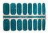 Teal Sparkle Glitter Nail Polish Strips - Roaming Gypsy Boutique