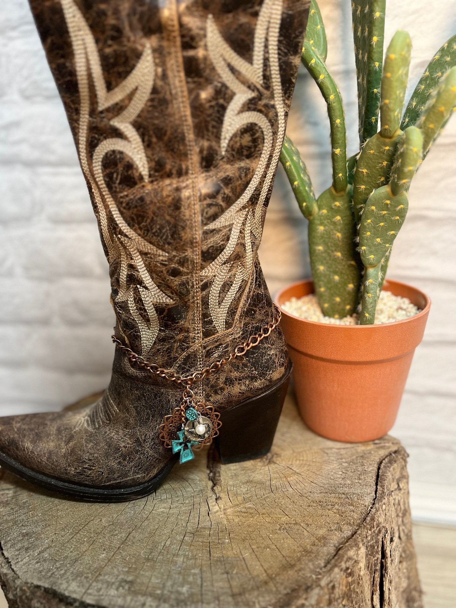 Texas Pride Boot Charm - Roaming Gypsy Boutique