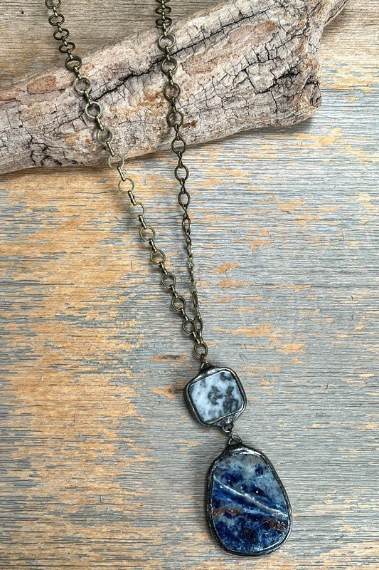 The Blue Sea Necklace - Roaming Gypsy Boutique