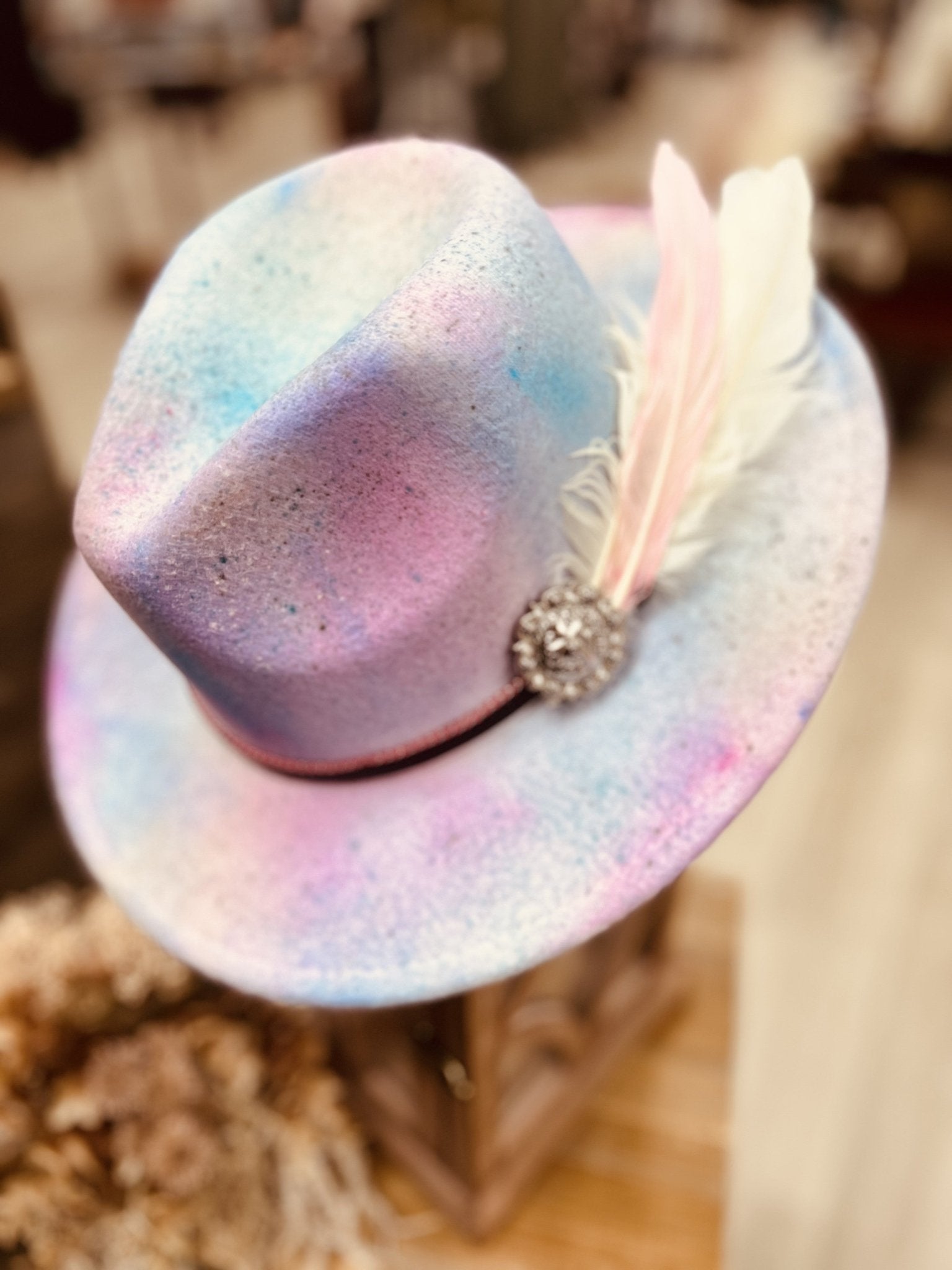 The Cotton Candy Fedora - Roaming Gypsy Boutique