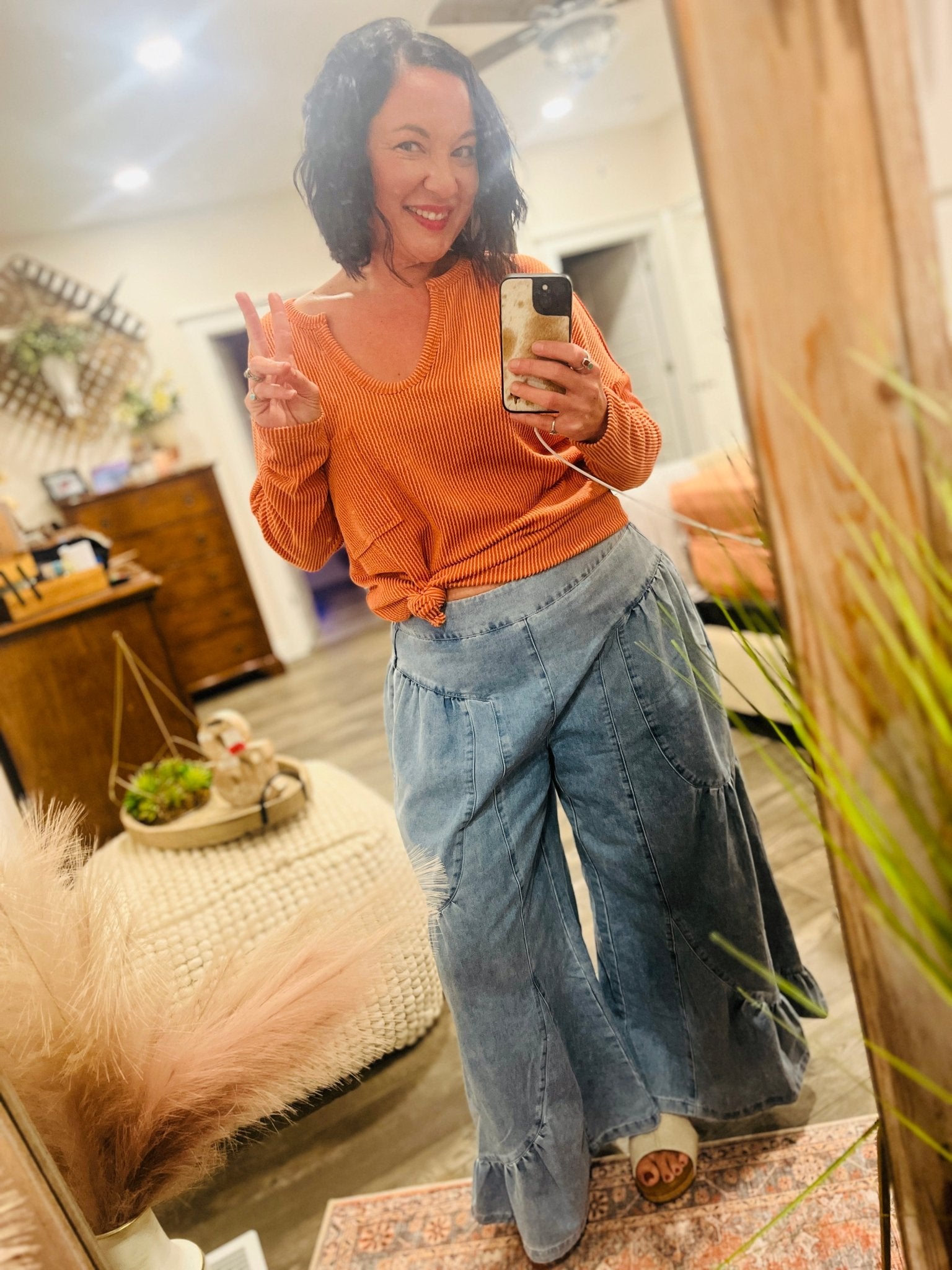 The Libby Palazzo Jeans - Roaming Gypsy Boutique