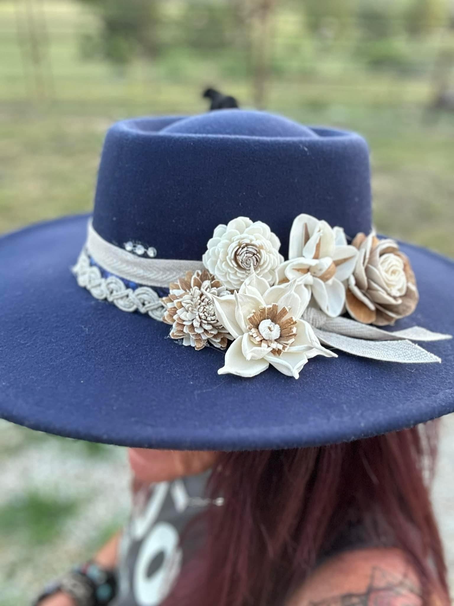 The Navy Woodland Hat - Roaming Gypsy Boutique