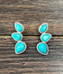 True Turq 3pc Stud Earrings - Roaming Gypsy Boutique