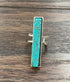 True Turq Bar Turquoise Adjustable Ring - Roaming Gypsy Boutique