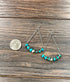 True Turq Link Gemstone Earrings - Roaming Gypsy Boutique