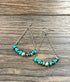 True Turq Link Gemstone Earrings - Roaming Gypsy Boutique