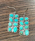 True Turq Slab Turquoise Earrings - Roaming Gypsy Boutique