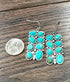 True Turq Slab Turquoise Earrings - Roaming Gypsy Boutique