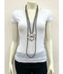 True Turq Squash Naja White Necklace - Roaming Gypsy Boutique