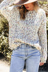 Twisted Confetti Boat Neck Sweater - Roaming Gypsy Boutique