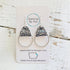 Twisted Hoop Earrings: Silver Cracked Ice - Roaming Gypsy Boutique