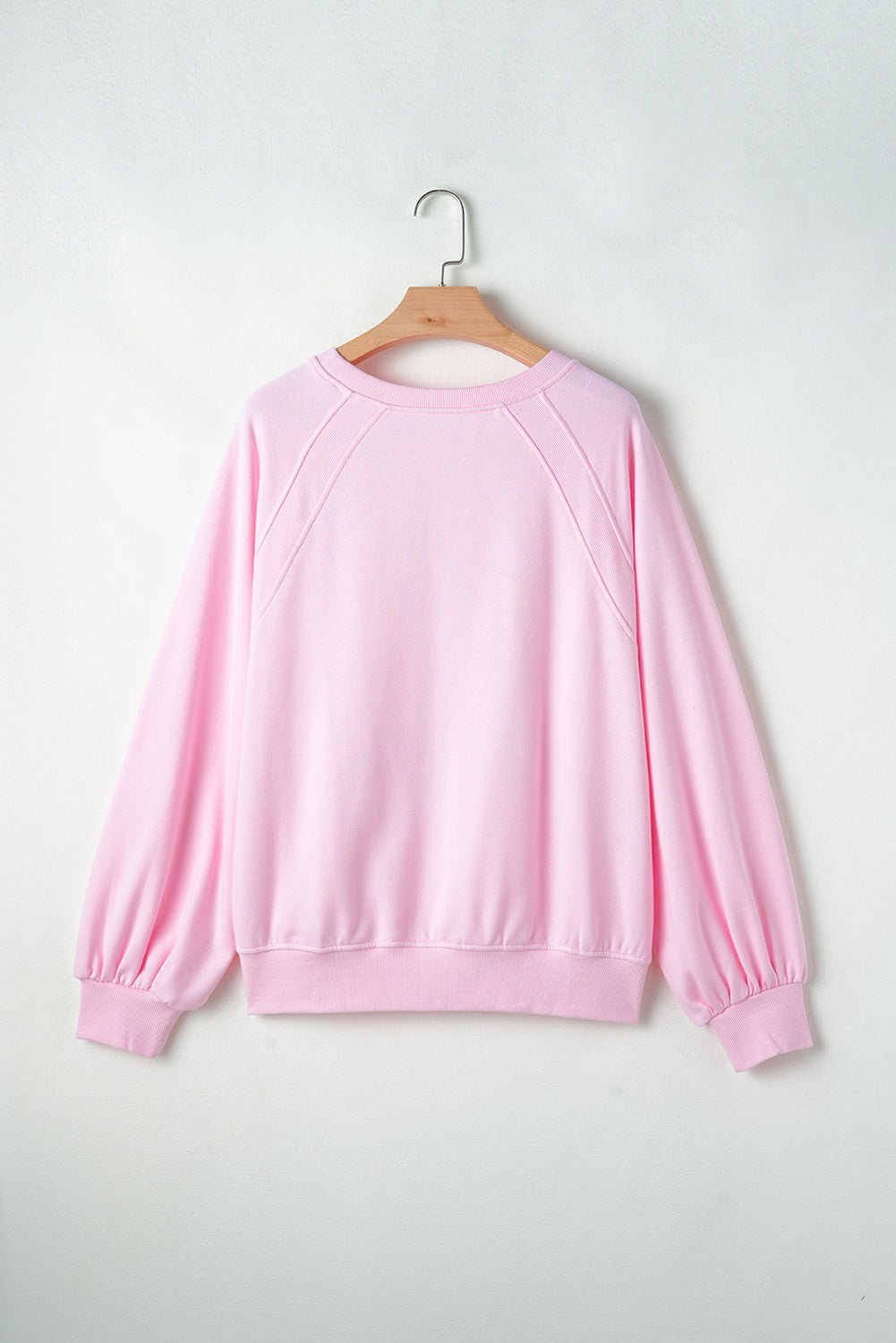 Valentine’s Day HUG AND KISSES Round Neck Sweatshirt - Roaming Gypsy Boutique