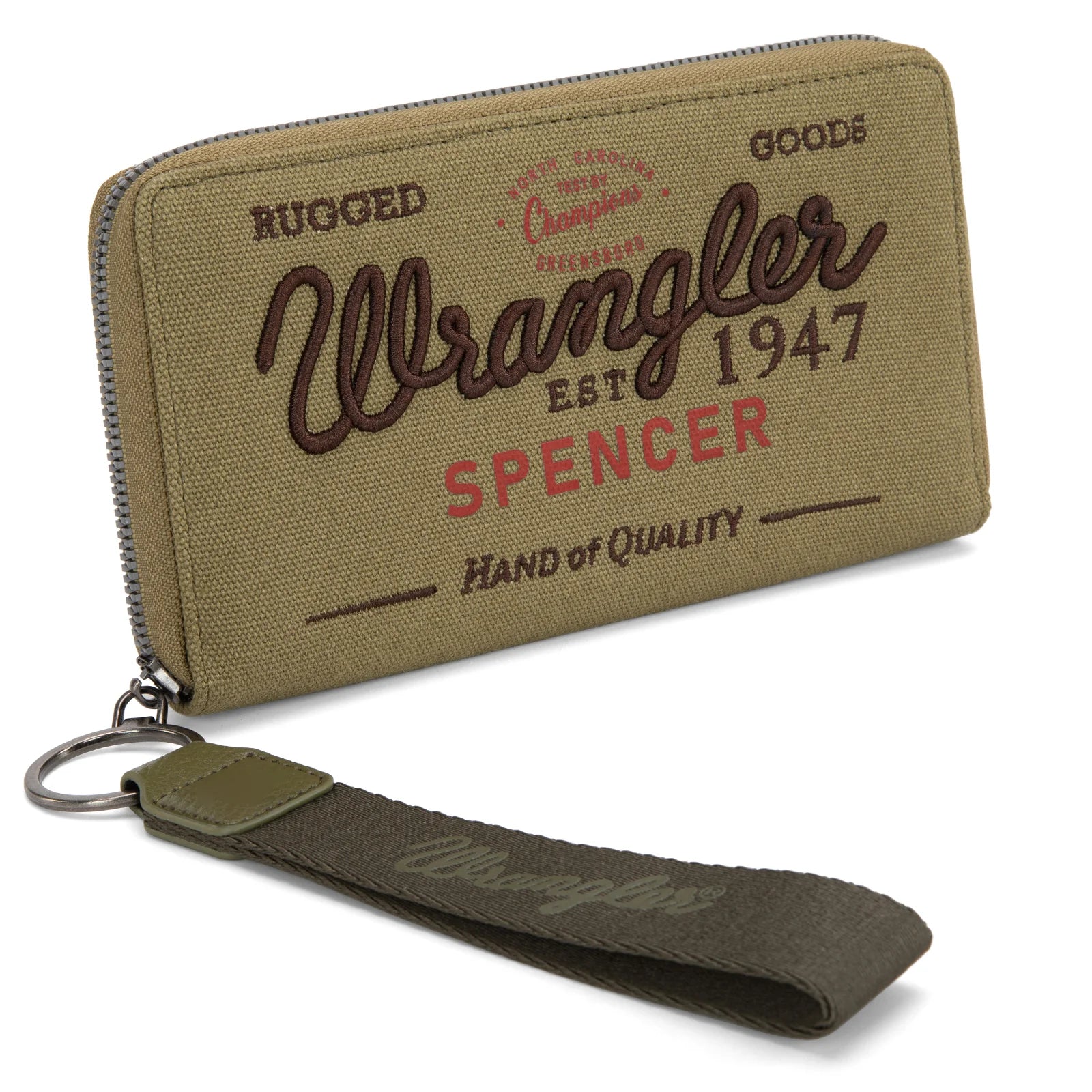 Vintage Wrangler Canvas Zip Wristlets - Roaming Gypsy Boutique