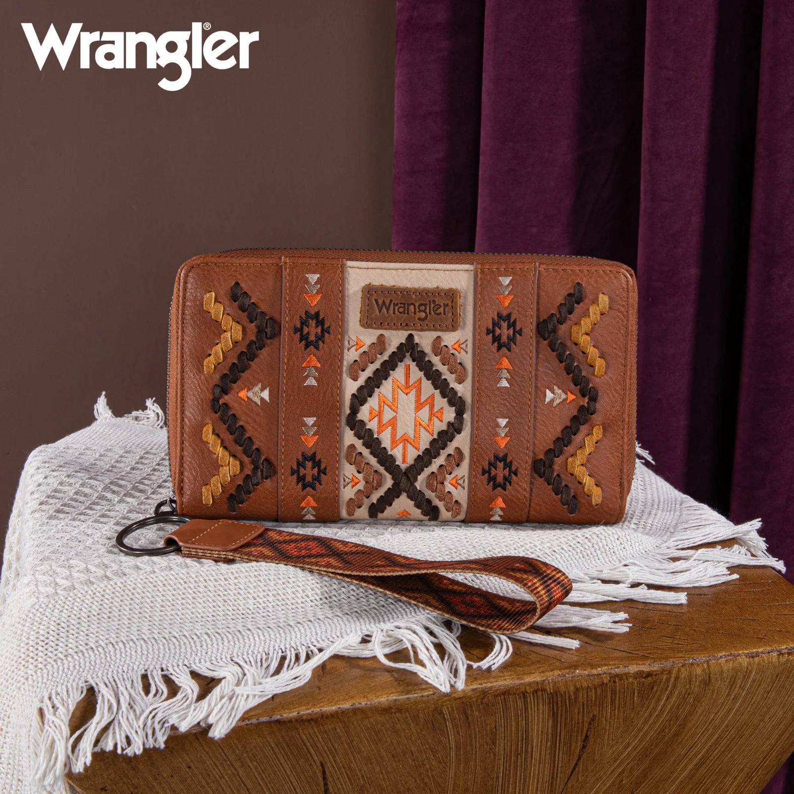 WRANGLER Southwestern Embroidered Wallets - Roaming Gypsy Boutique