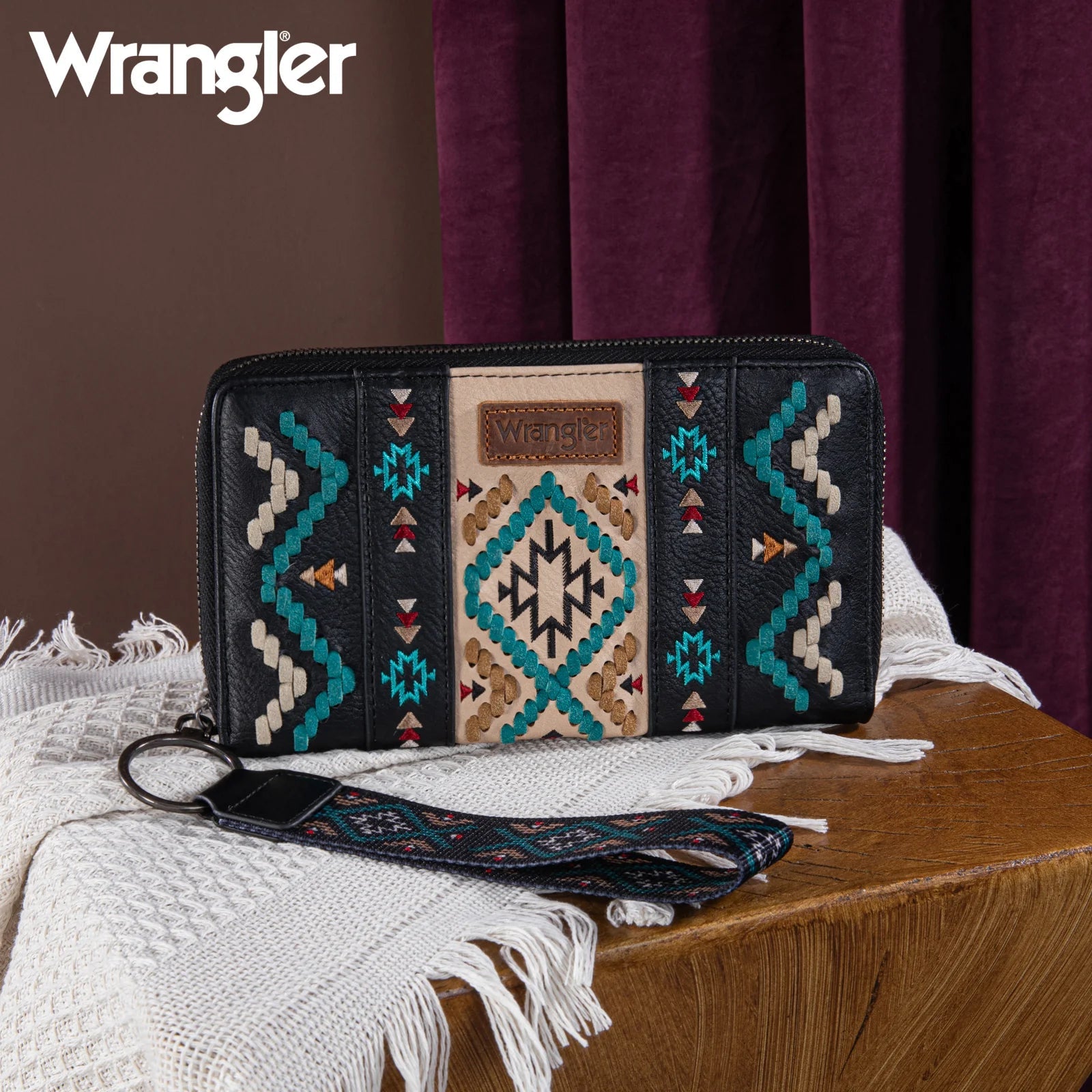 WRANGLER Southwestern Embroidered Wallets - Roaming Gypsy Boutique